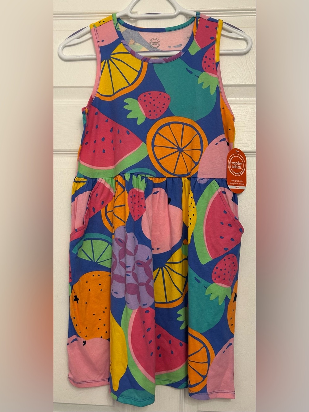 Wonder Nation Bright Fruit Print Sundress - Multi NWT